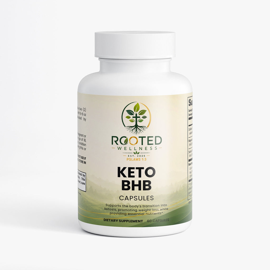 Keto BHB capsules — keto BHB exogenous ketones capsules for ketosis support, front of bottle label