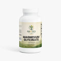 Magnesium Glycinate capsules — magnesium glycinate capsules for sleep stress and muscle relaxation, front of bottle label