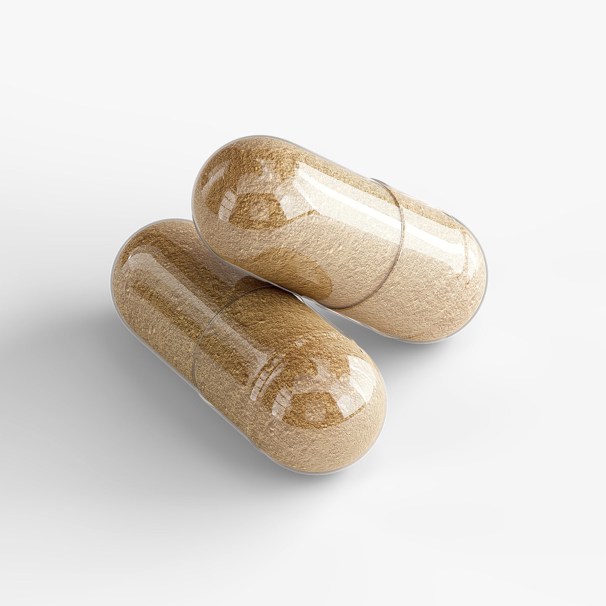 Ayurvedic Complex capsules — ayurvedic herbal supplement complex with ashwagandha and turmeric, bottle angle view
