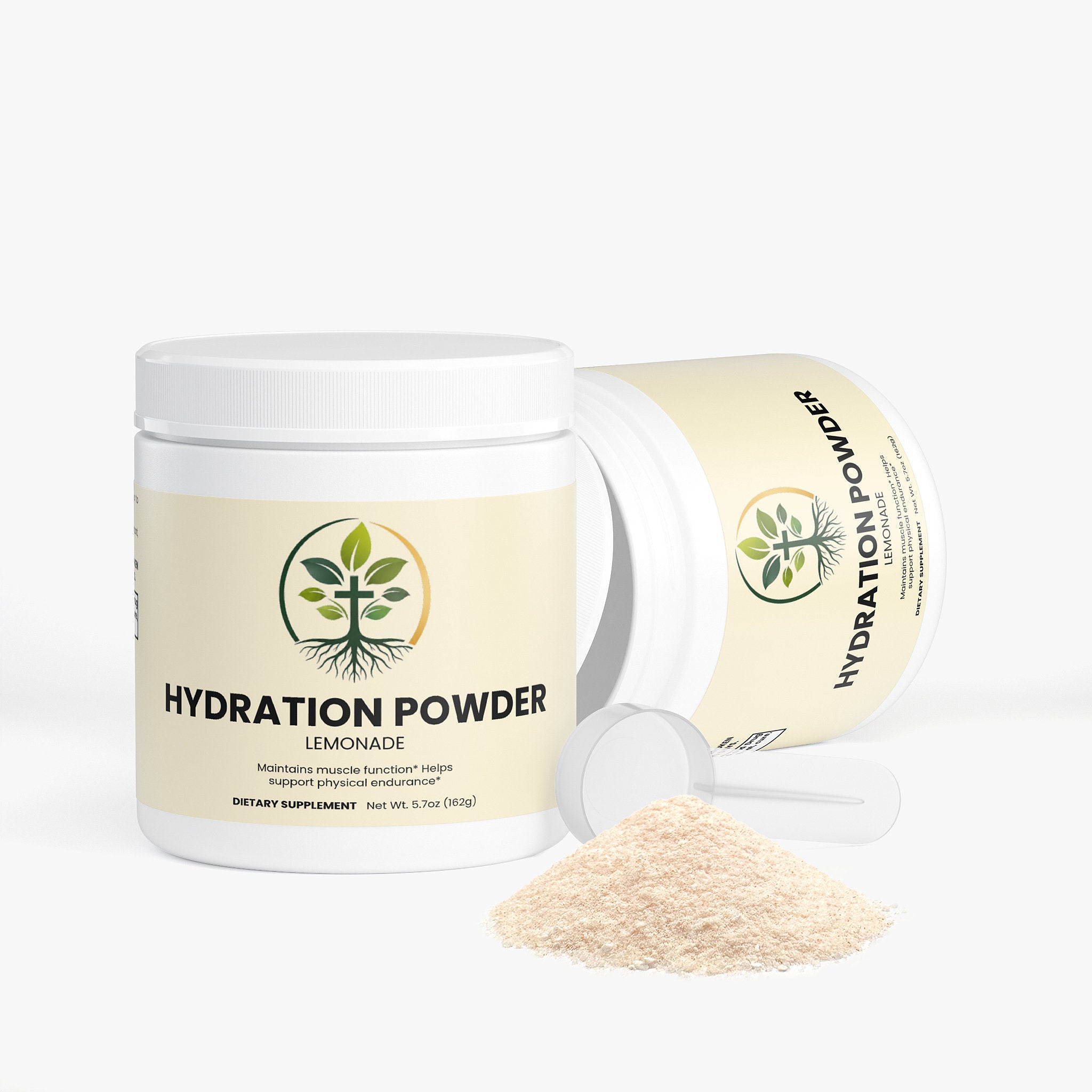 Hydration Powder Lemonade powder — electrolyte hydration powder lemonade flavor for workout recovery and hydration, packaging angle view