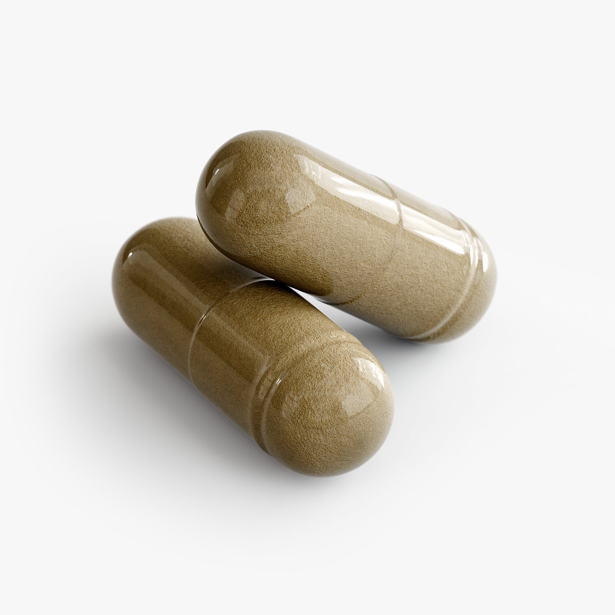 Ginkgo Biloba plus Ginseng capsules — ginkgo biloba and ginseng capsules for memory focus and circulation, bottle angle view