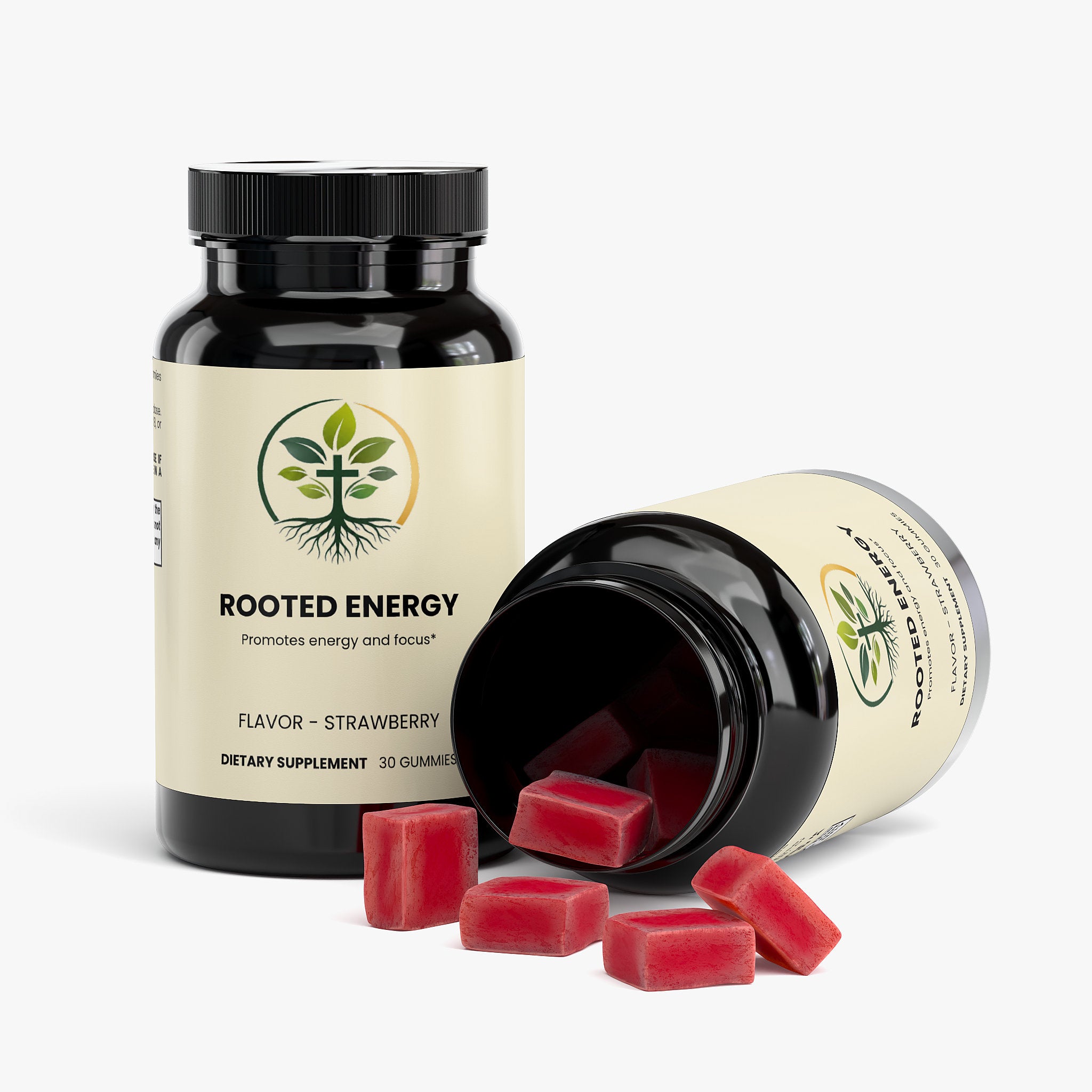 Cordyceps Energy Gummies gummies — cordyceps mushroom energy gummies for stamina and vitality adaptogen, packaging angle view