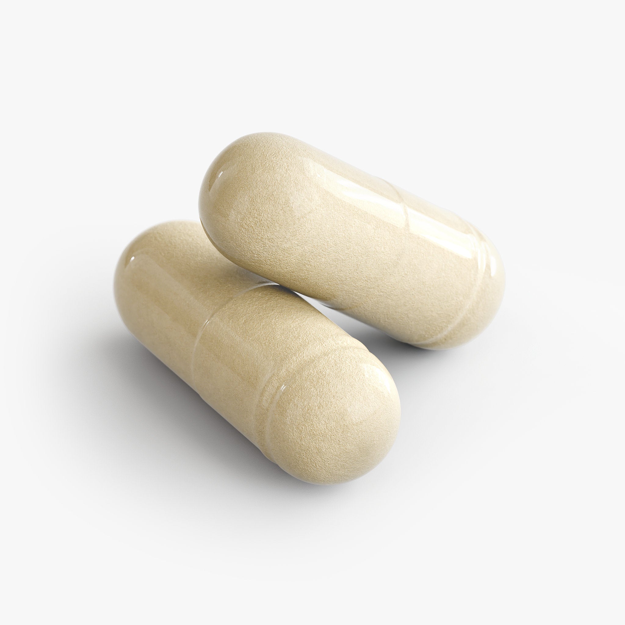 Gut Health capsules — gut health supplement for digestion bloating and microbiome balance, bottle angle view