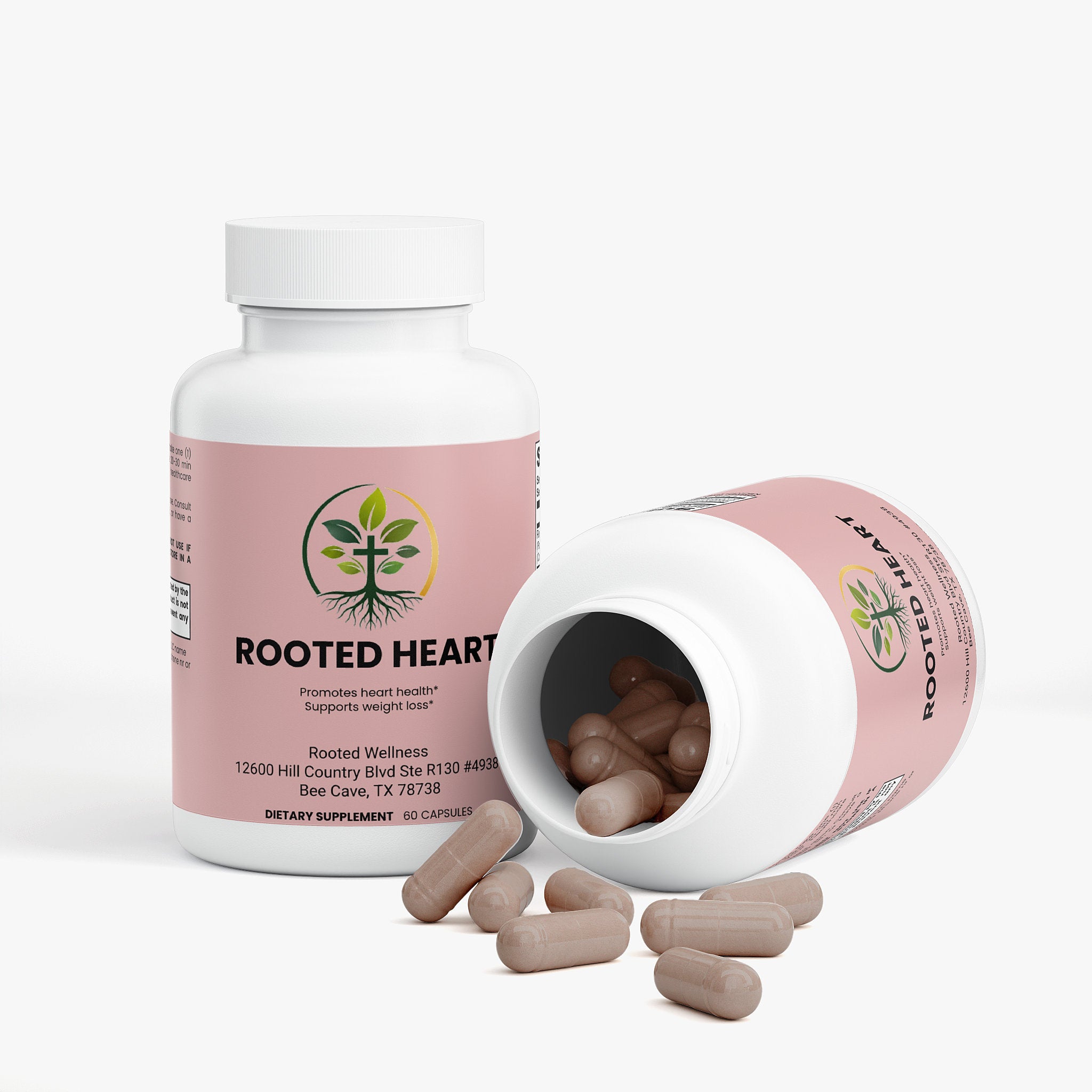Resveratrol 600mg capsules — resveratrol supplement capsules antioxidant for heart and anti-aging, bottle angle view