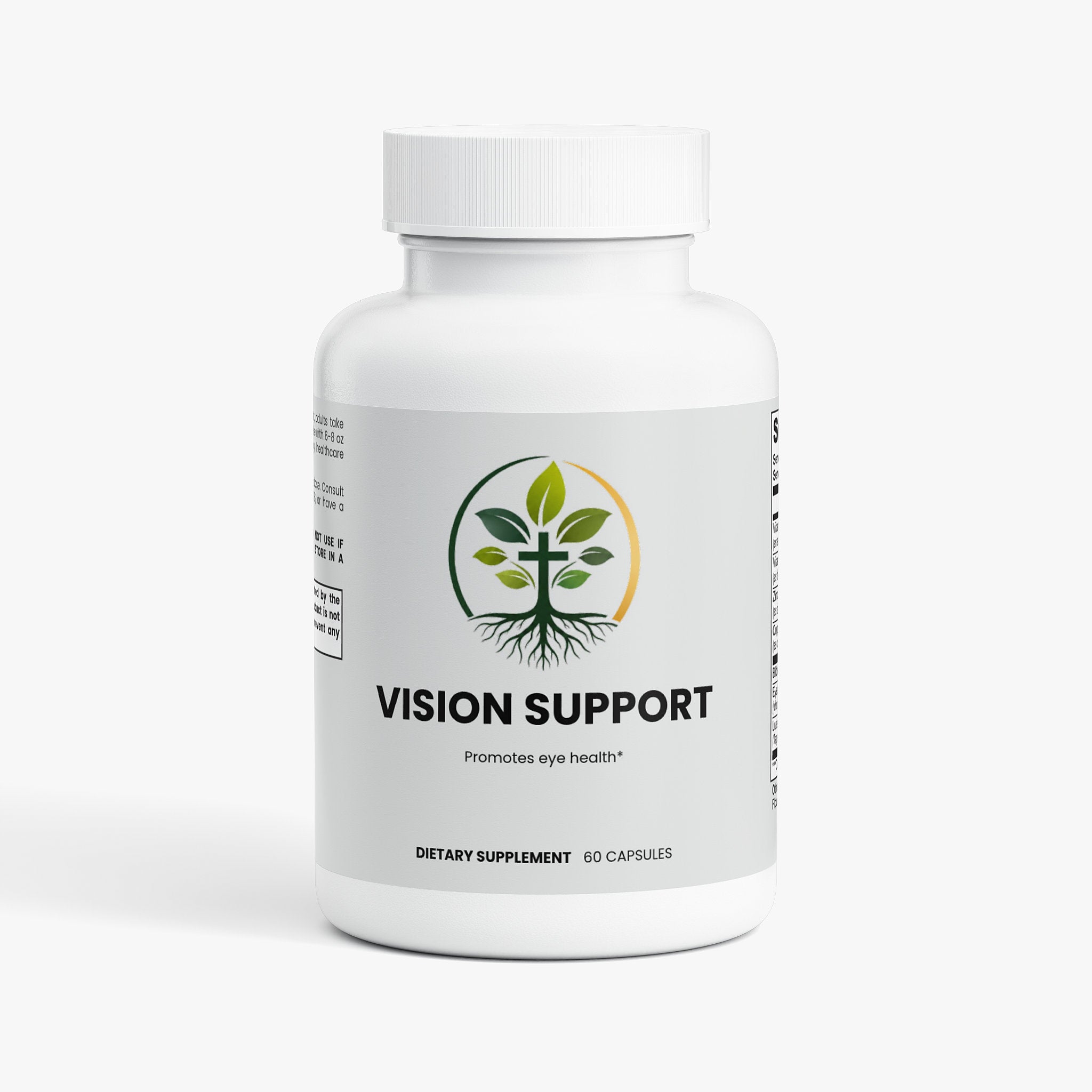 Vision Support capsules — vision support supplement with lutein and zeaxanthin for eye health, front of packaging label