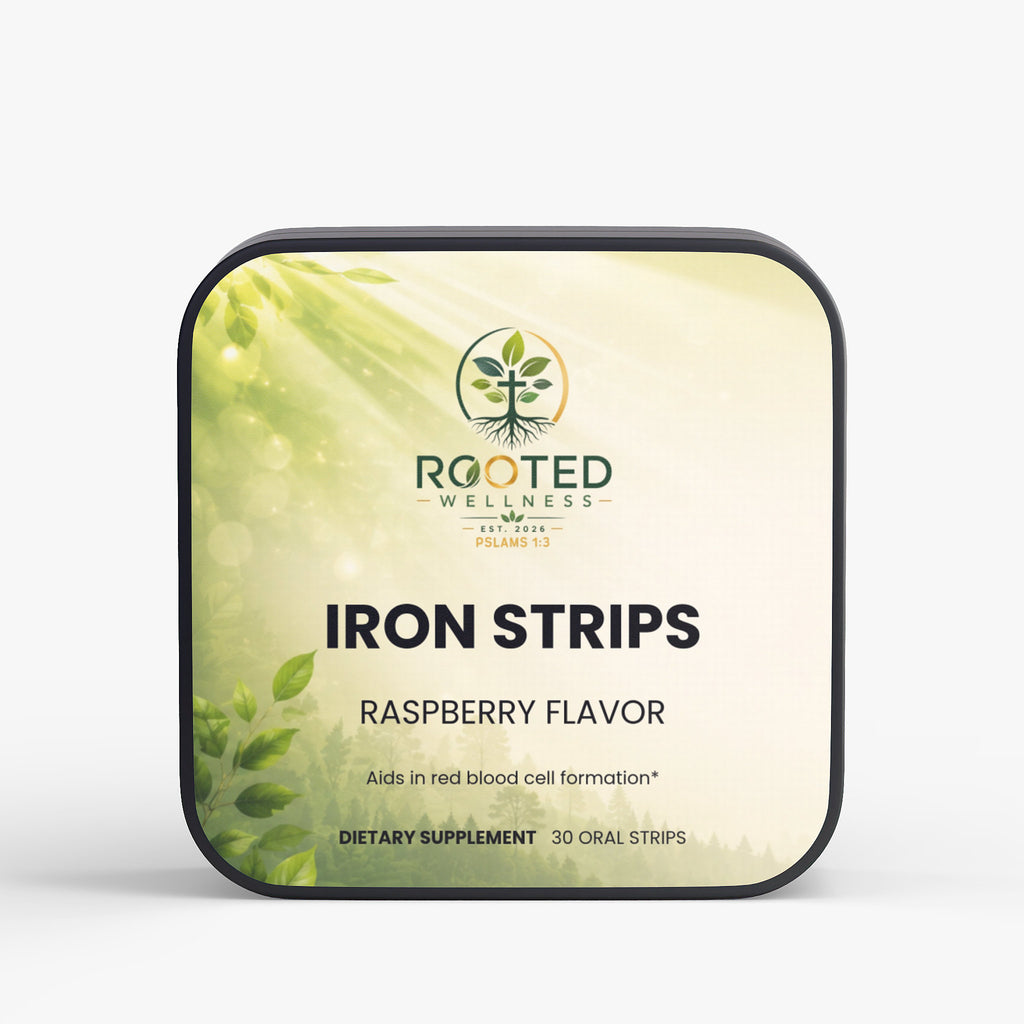 Iron + Folate Oral Strips – Raspberry | Supports Energy & Red Blood Cells