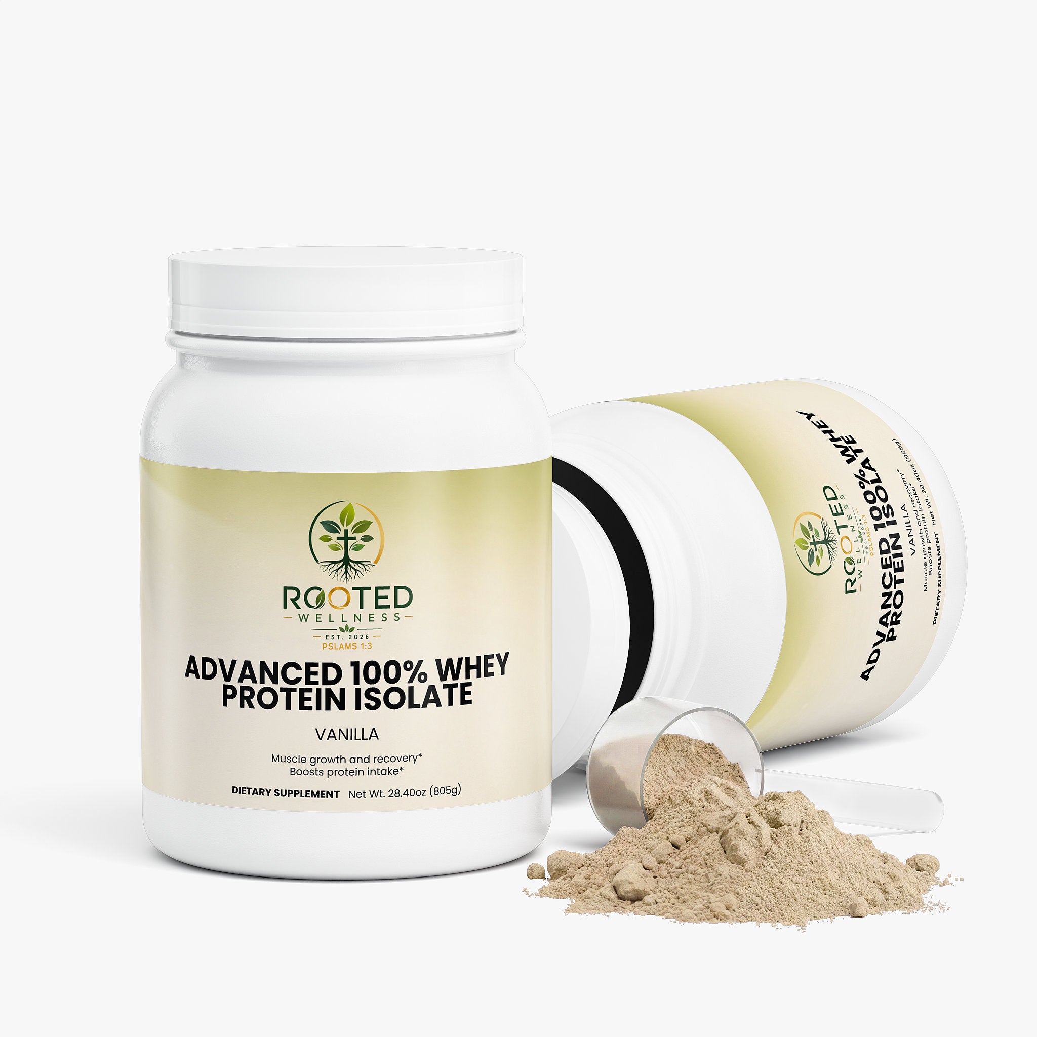 Advanced Whey Protein Isolate – Vanilla | MCT Oil, 22g Protein Per Serving