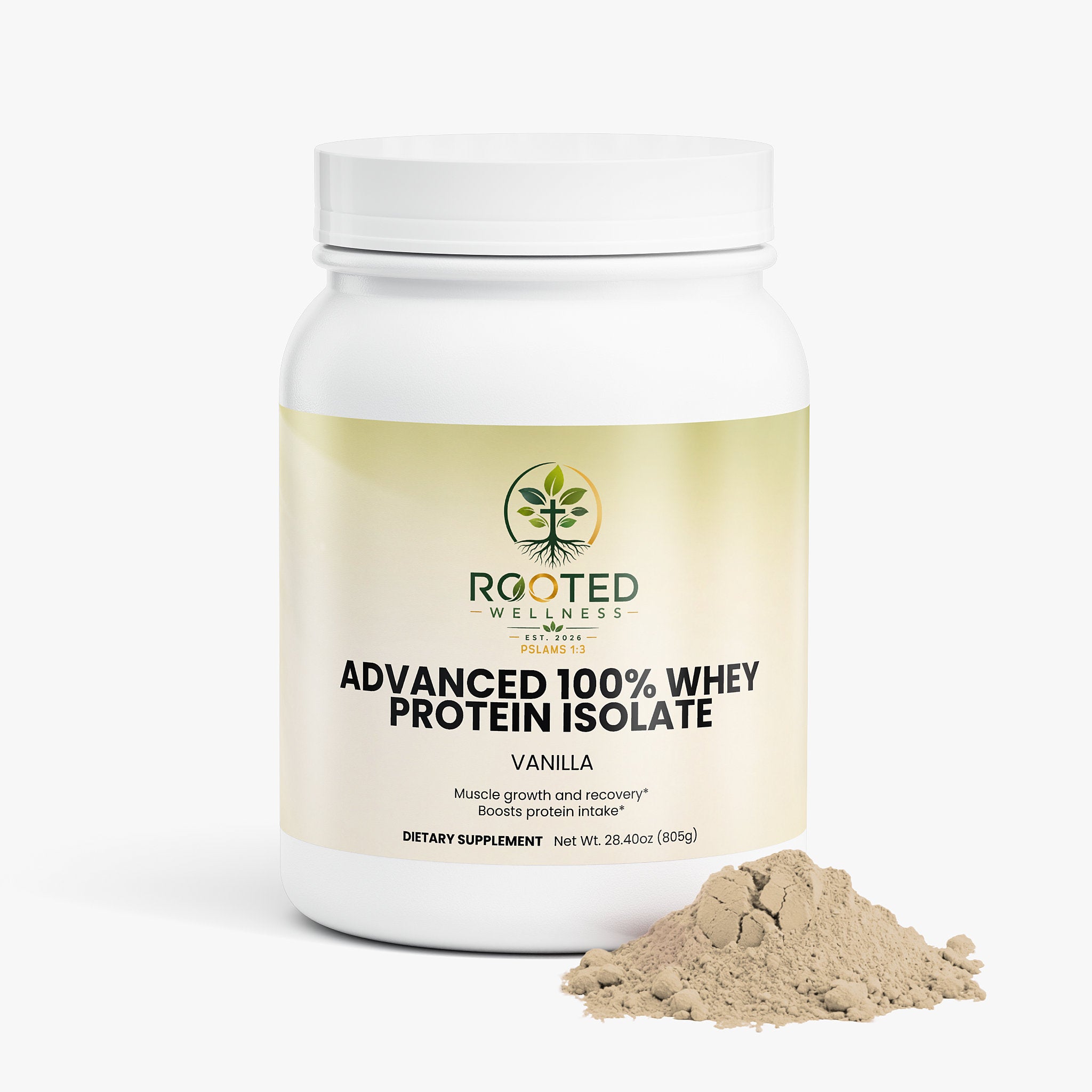 Advanced Whey Protein Isolate – Vanilla | MCT Oil, 22g Protein Per Serving