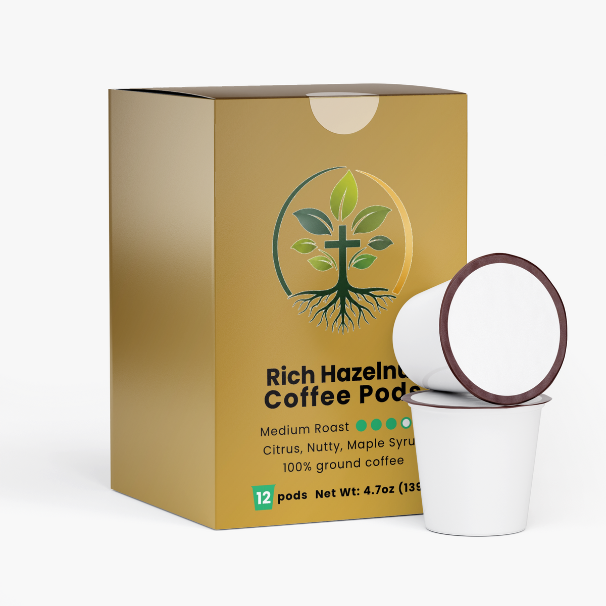 Rich Hazelnut Coffee Pods (Medium Roast)