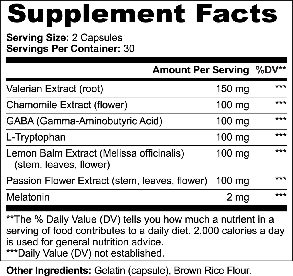 Rooted Rest - 2mg Melatonin Plus Herbal Sleep Formula
