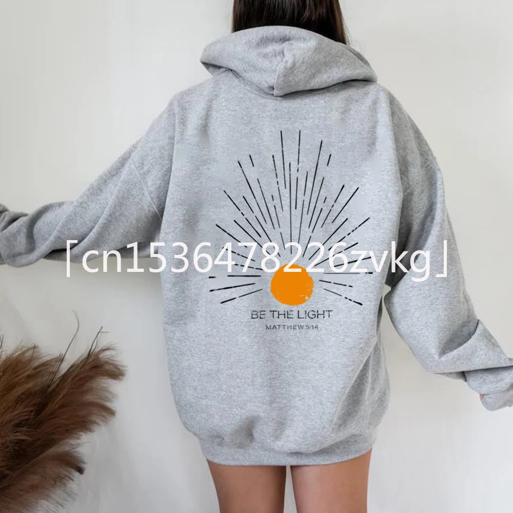 Be The Light Hoodie | Christian Streetwear Bible Verse Sweatshirt