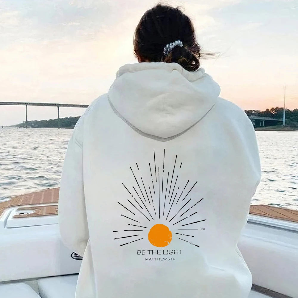 Be The Light Hoodie | Christian Streetwear Bible Verse Sweatshirt