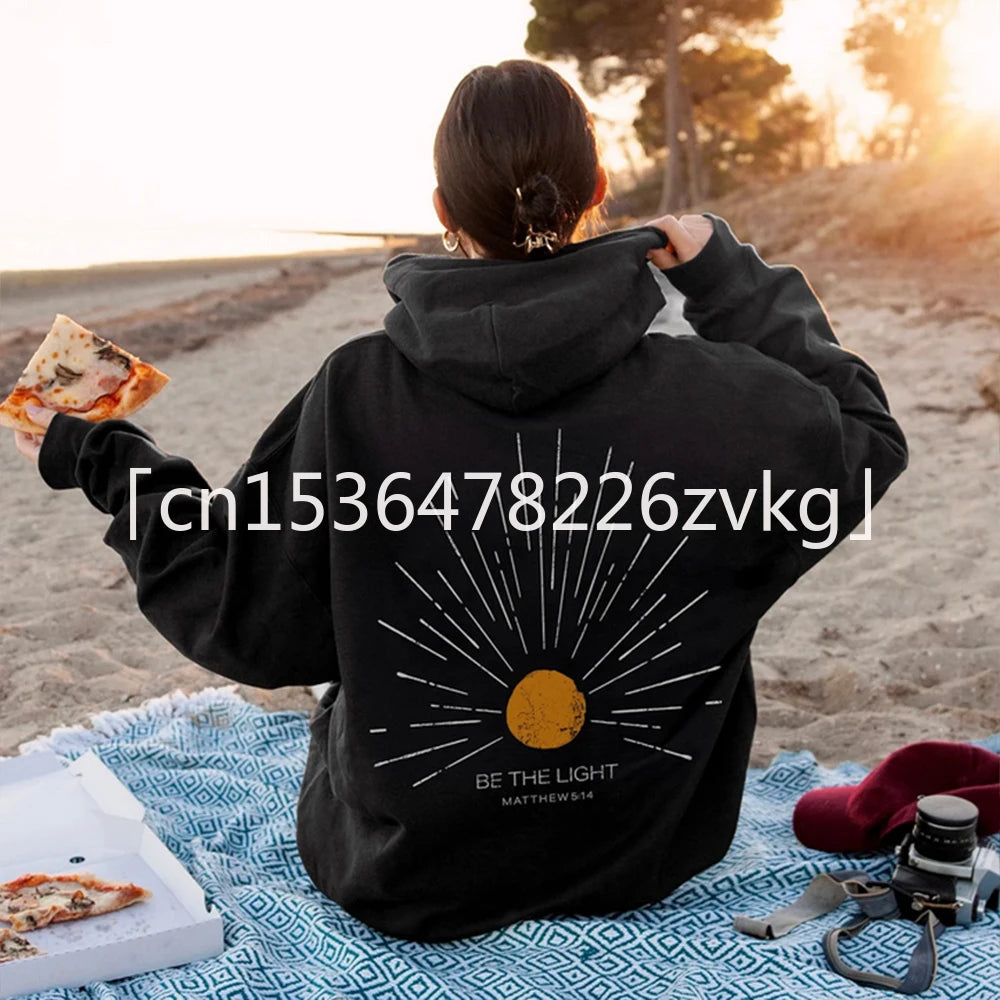 Be The Light Hoodie | Christian Streetwear Bible Verse Sweatshirt
