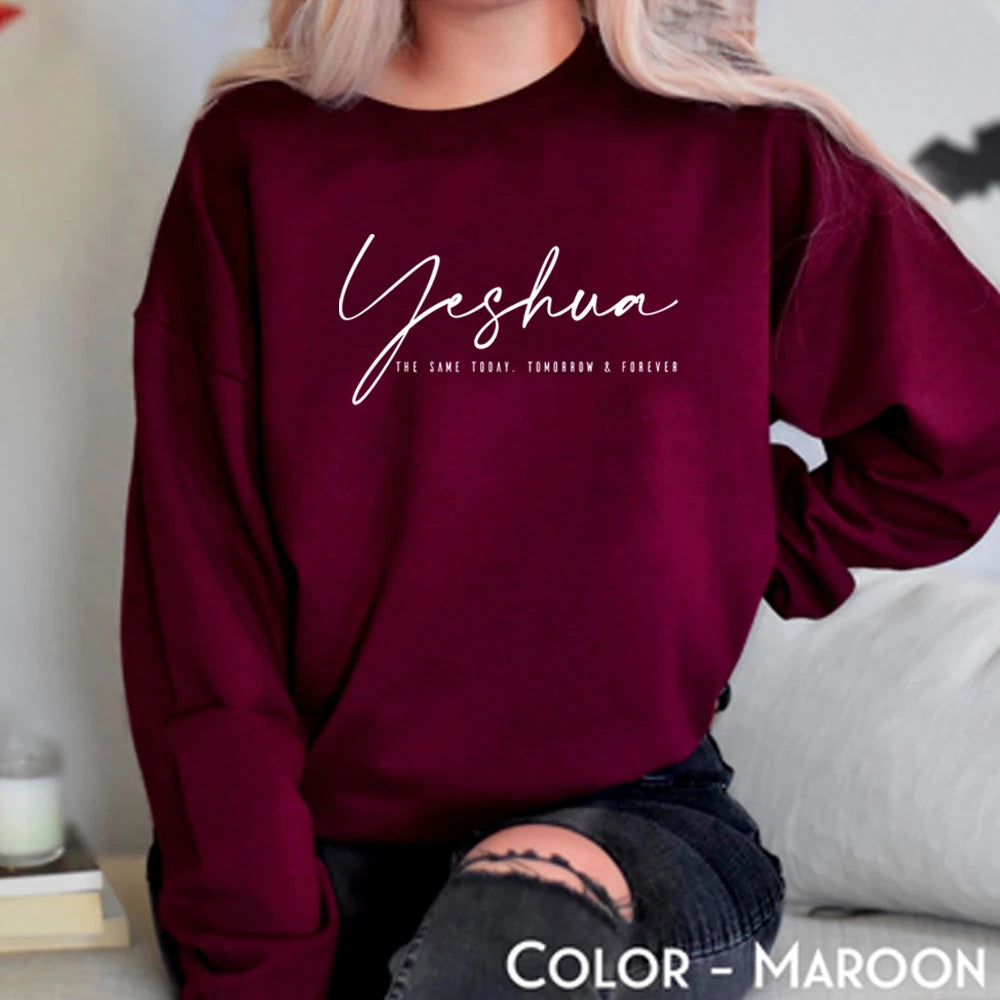 Yeshua Sweatshirt | Women's Christian Faith Pullover