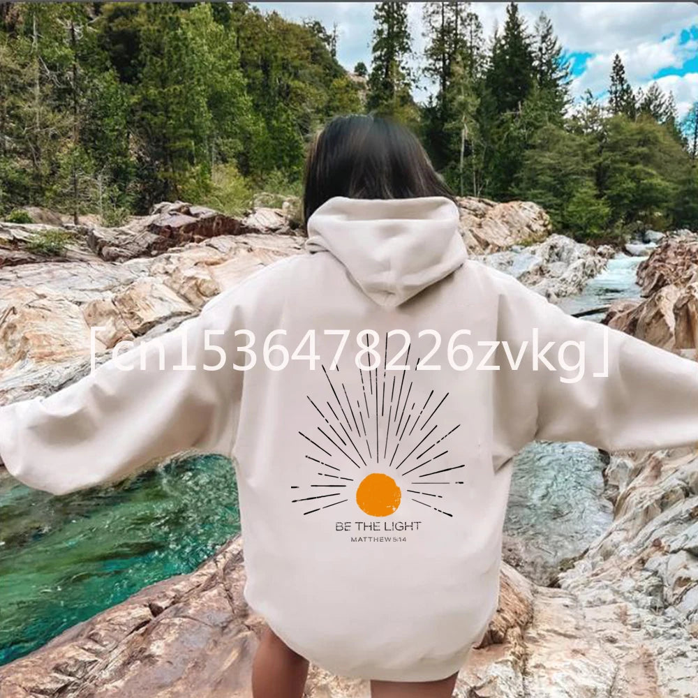 Be The Light Hoodie | Christian Streetwear Bible Verse Sweatshirt