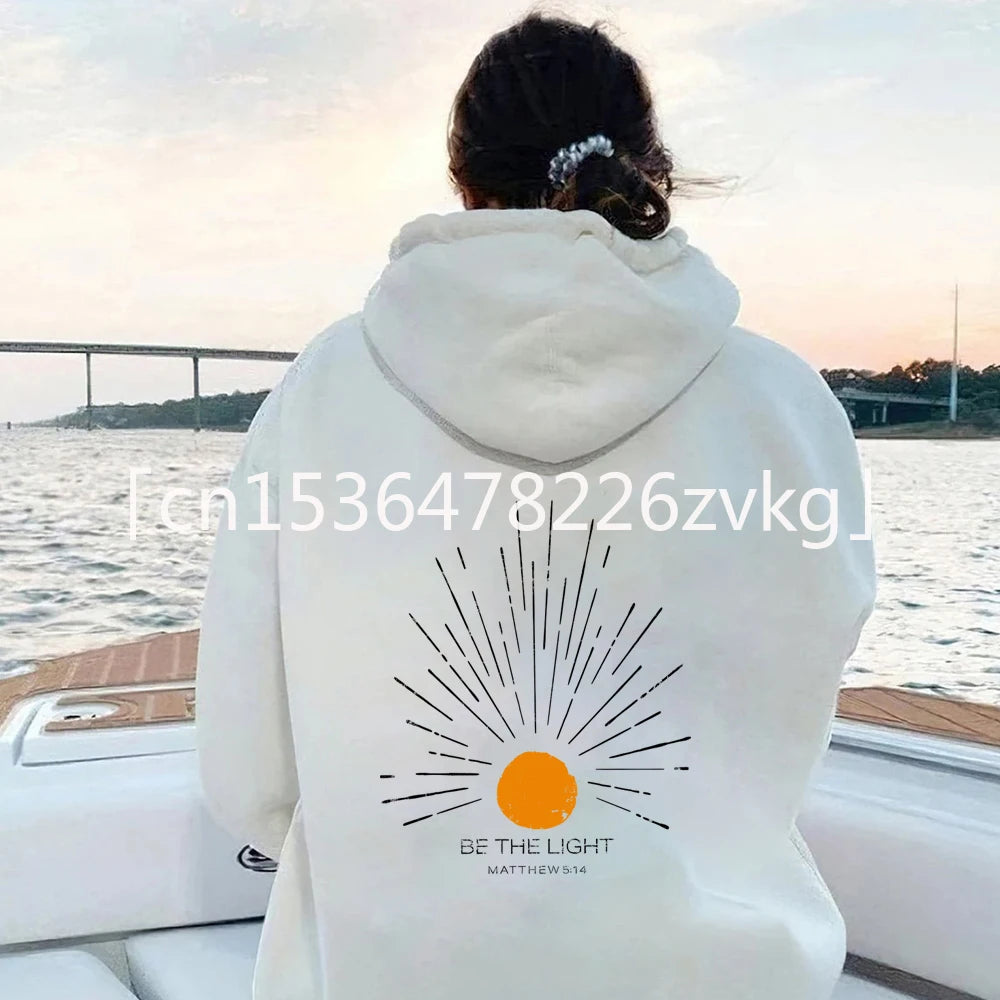 Be The Light Hoodie | Christian Streetwear Bible Verse Sweatshirt