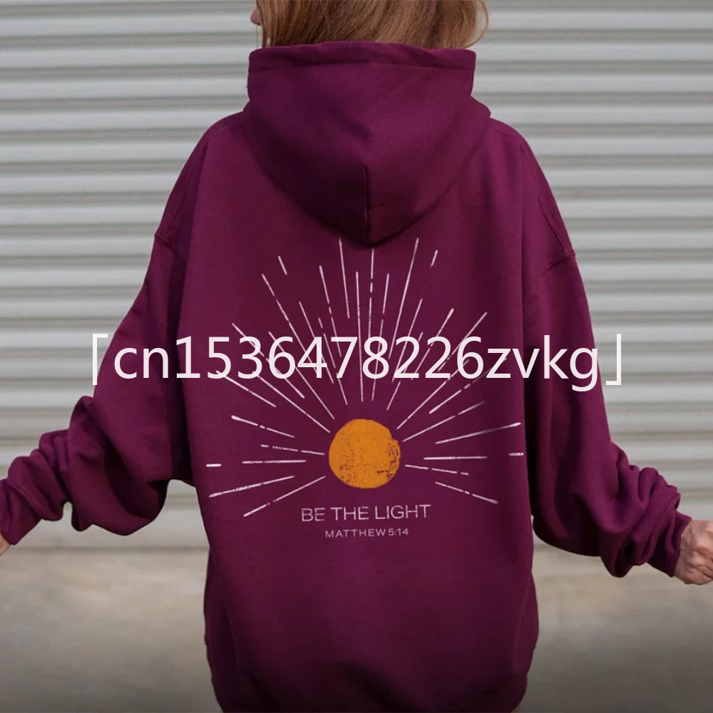 Be The Light Hoodie | Christian Streetwear Bible Verse Sweatshirt