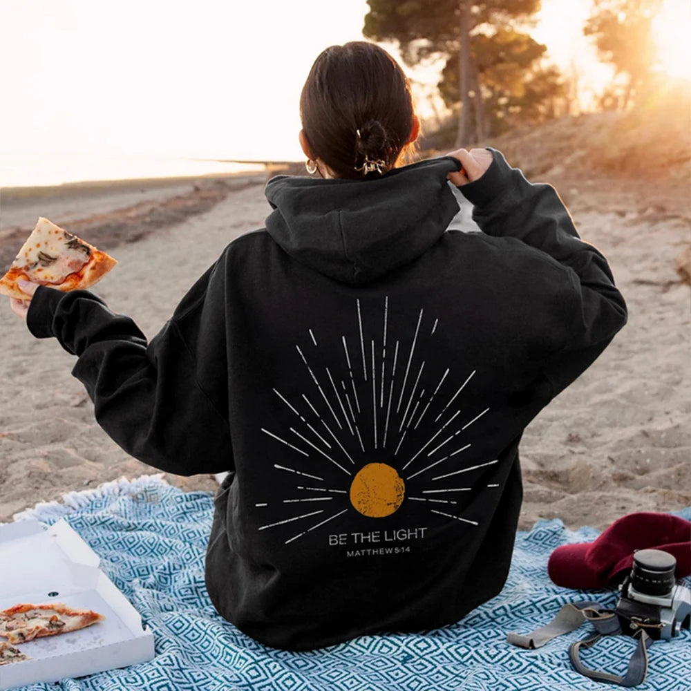 Be The Light Hoodie | Christian Streetwear Bible Verse Sweatshirt