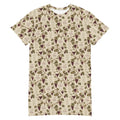 T-Shirt Dress Pajama pajama dress — all-over print t-shirt dress pajama women's comfortable loungewear, front view