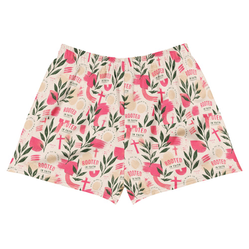 All-Over Print Unisex Athletic Shorts athletic shorts — all-over print unisex athletic shorts moisture-wicking activewear, back view