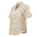 Women's Short Sleeve Pajama Top pajama top — all-over print women's short sleeve pajama top comfortable loungewear, front view