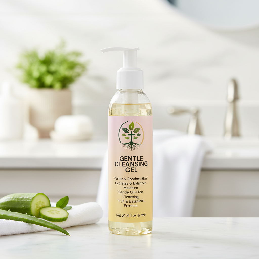 Gentle Cleansing Gel lifestyle backdrop