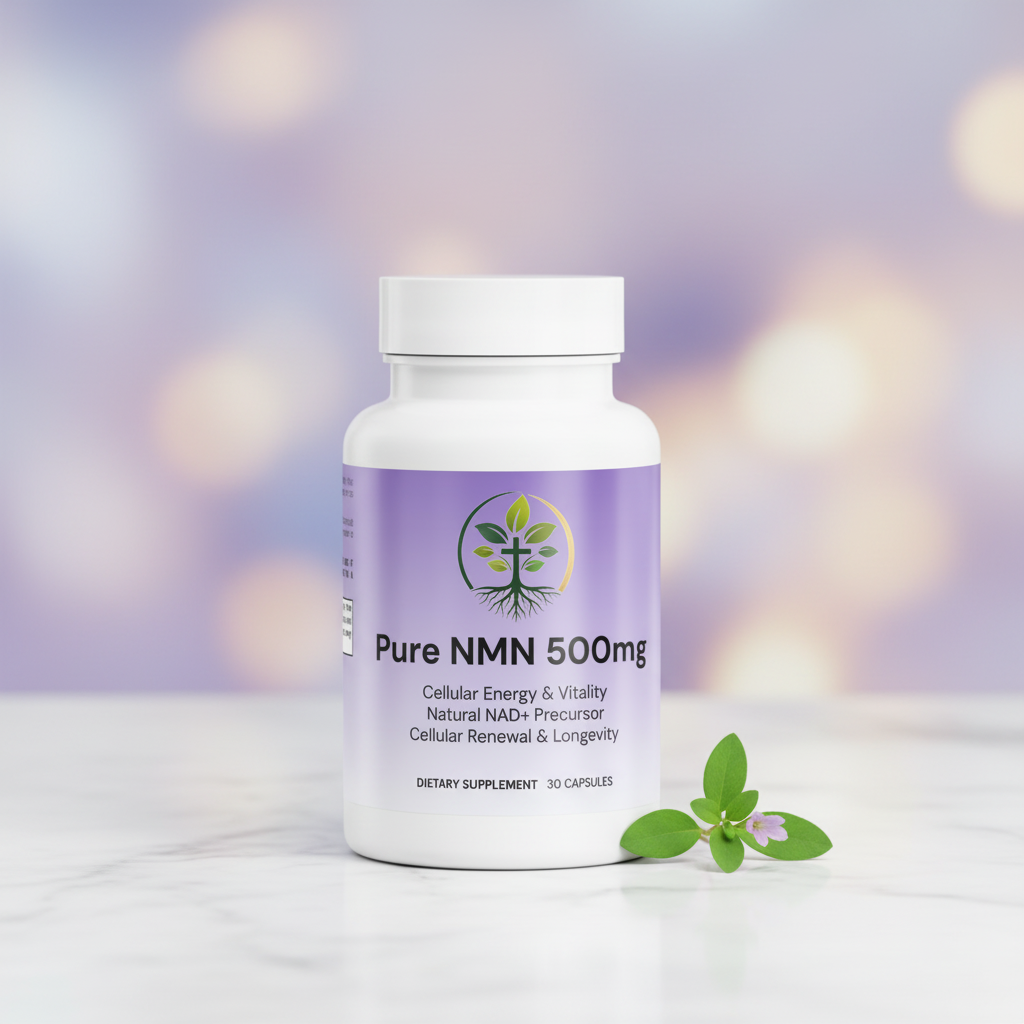 Pure NMN 500mg lifestyle backdrop