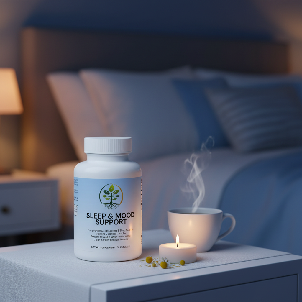 Sleep & Mood Support lifestyle backdrop