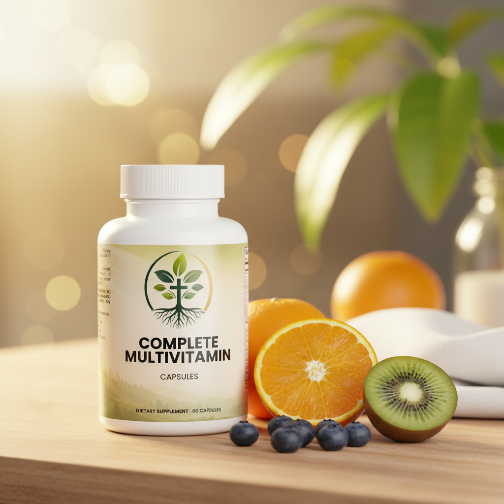 Complete Daily Multivitamin lifestyle backdrop