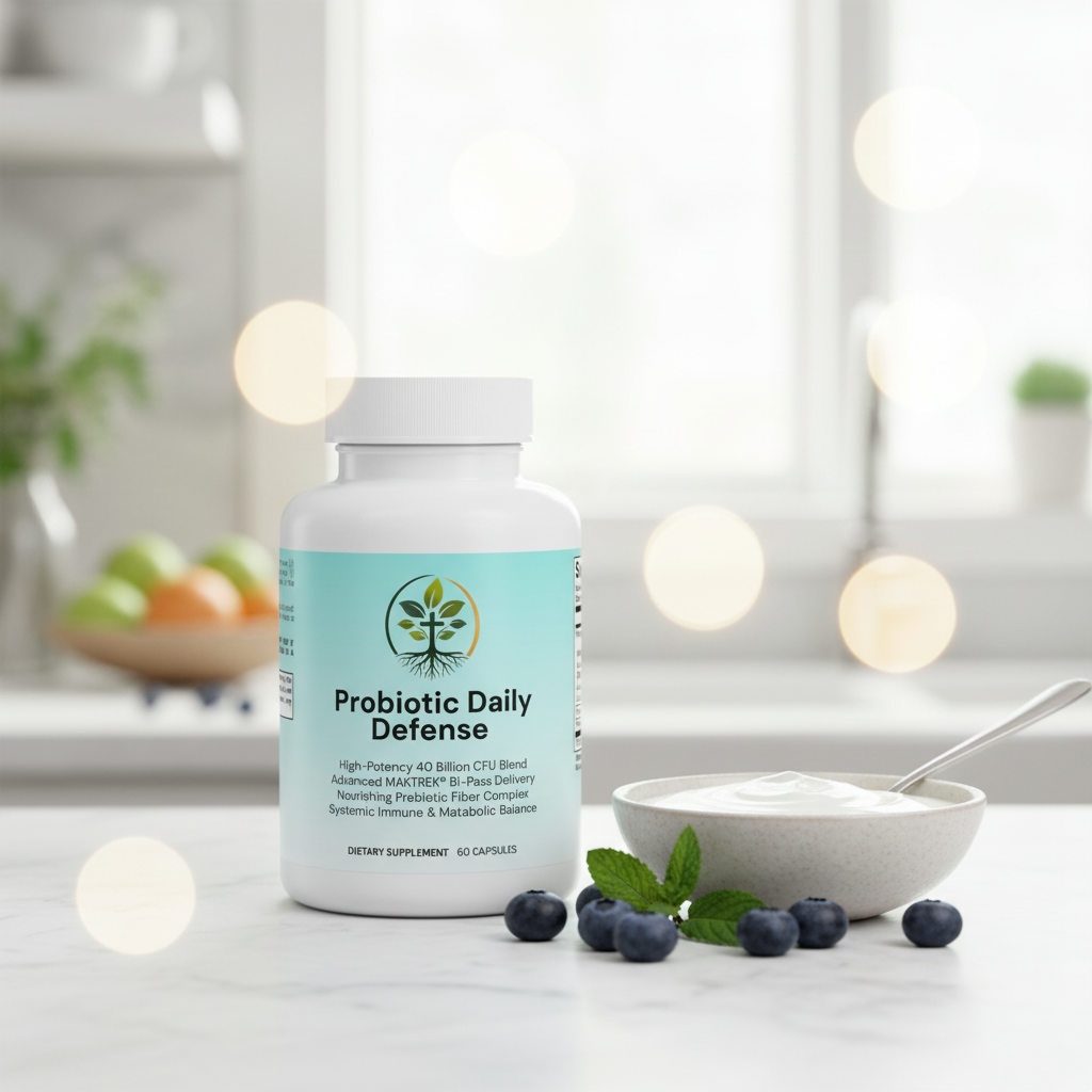 Probiotic Daily Defense lifestyle backdrop