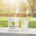 Hydration Powder Lemonade lifestyle backdrop