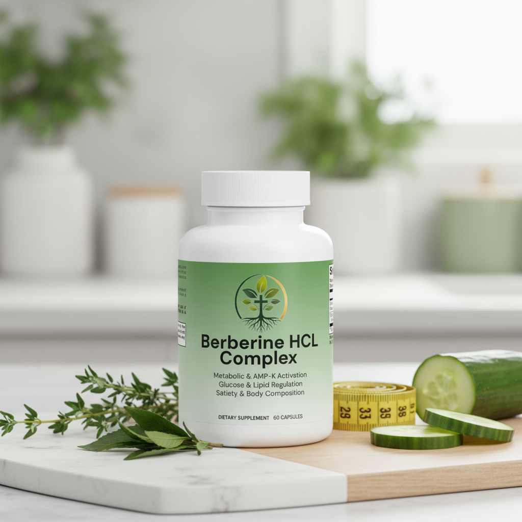 Berberine HCL Complex lifestyle backdrop
