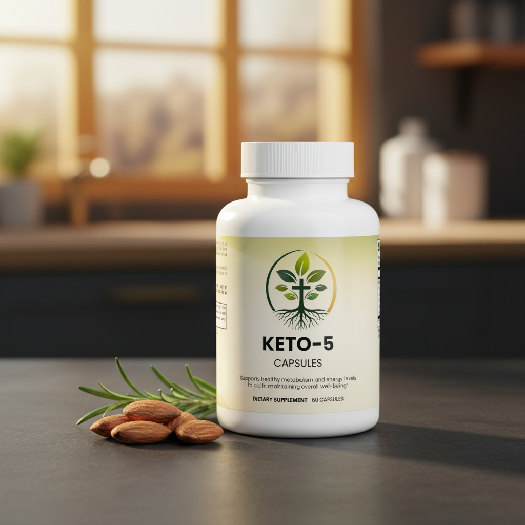 Keto-5 Capsules lifestyle backdrop