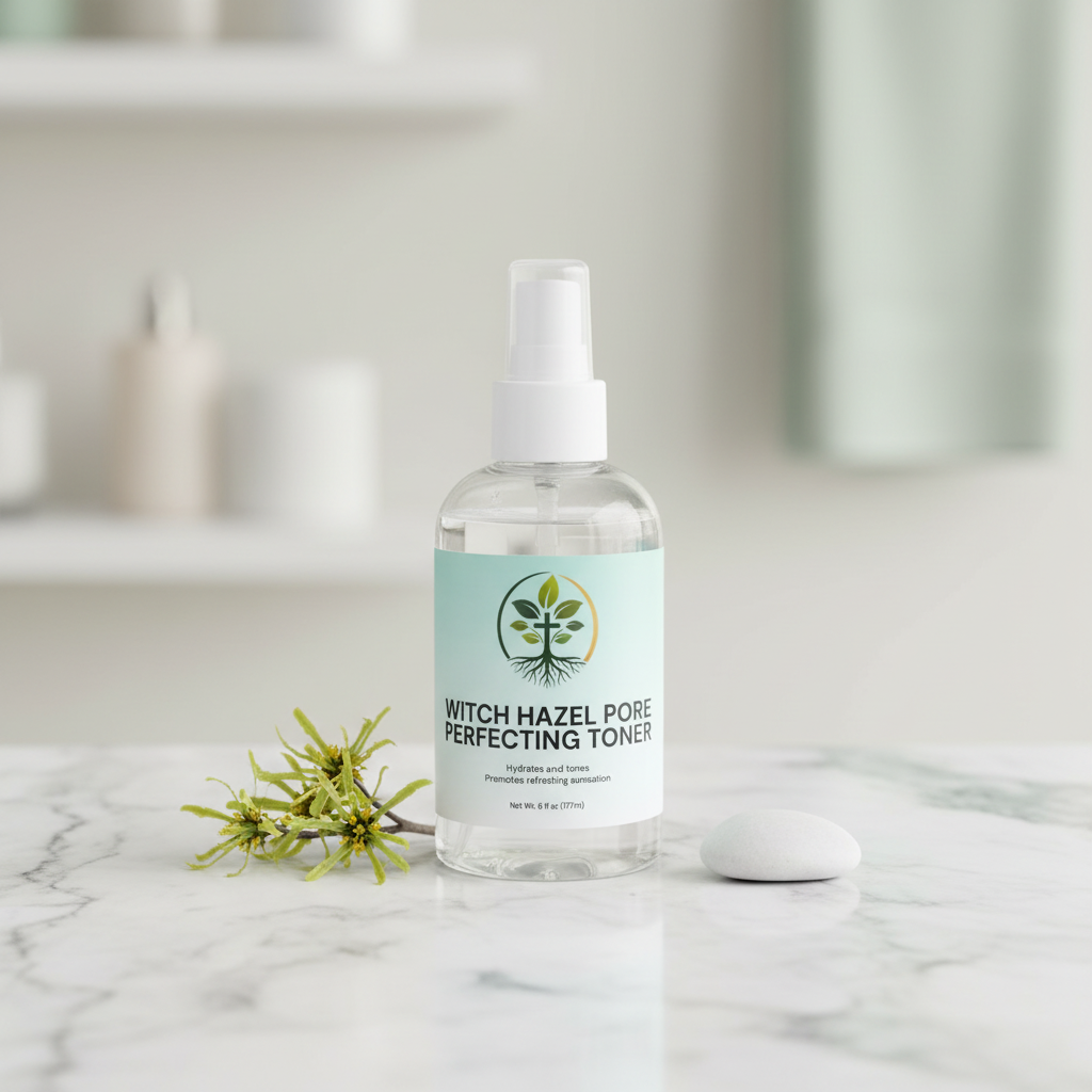 Witch Hazel Pore Perfecting Toner lifestyle backdrop