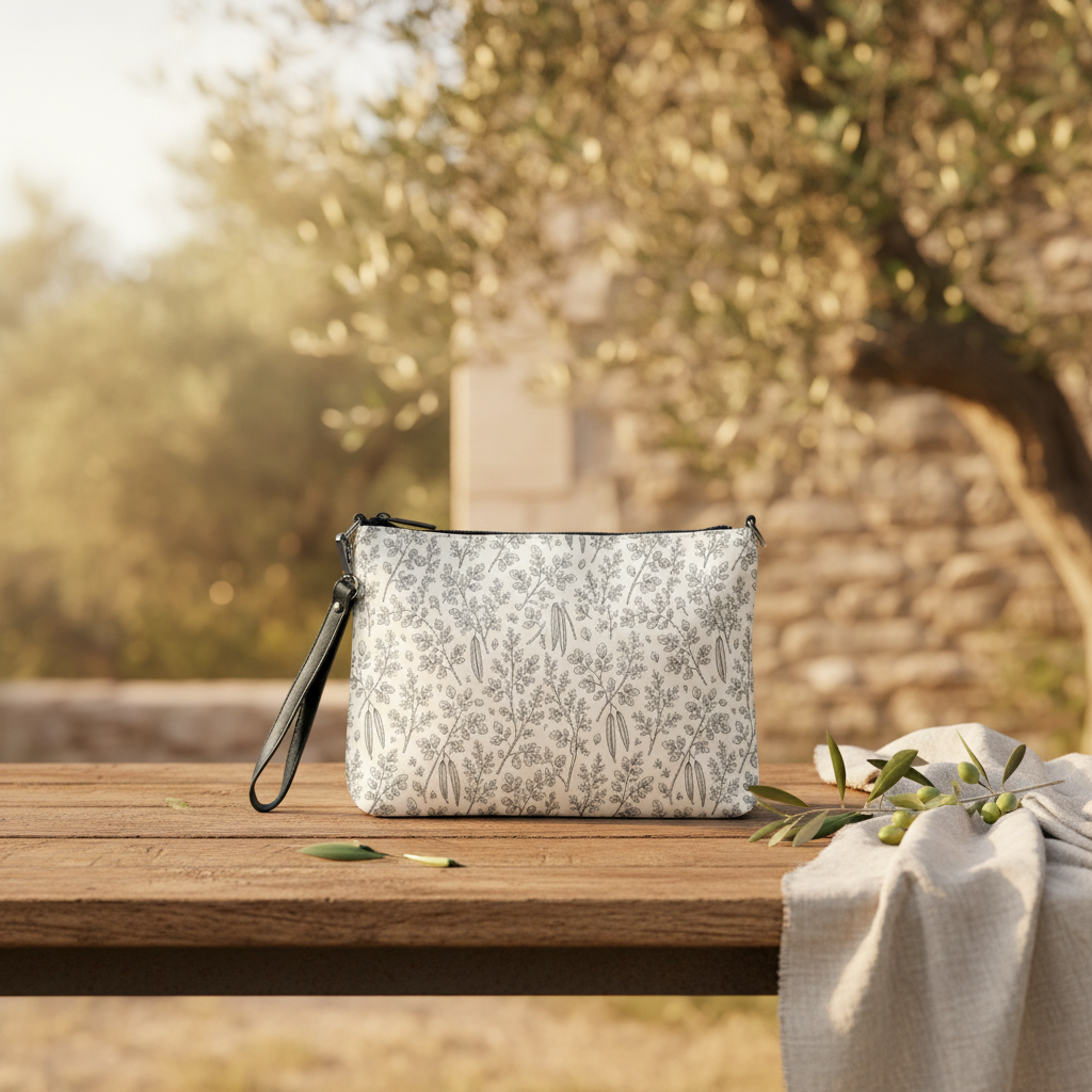 Olive Grove Crossbody Bag Lifestyle Backdrop