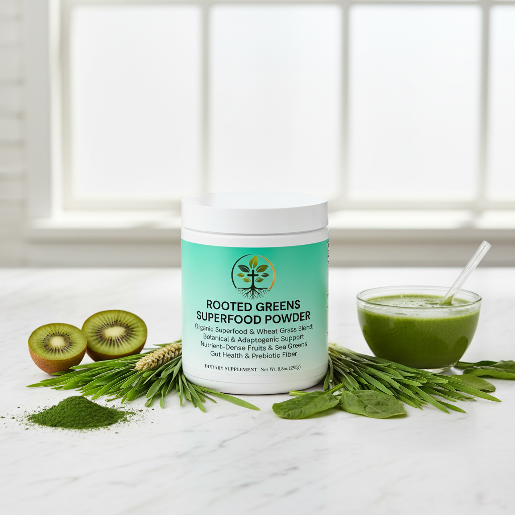 Rooted Greens Superfood Powder Lifestyle