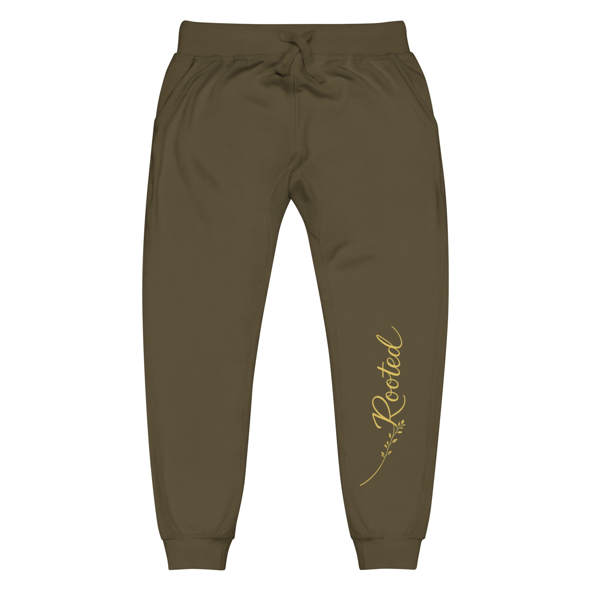 Unisex Fleece Sweatpants sweatpants — unisex fleece sweatpants organic cotton sustainable loungewear apparel, back view