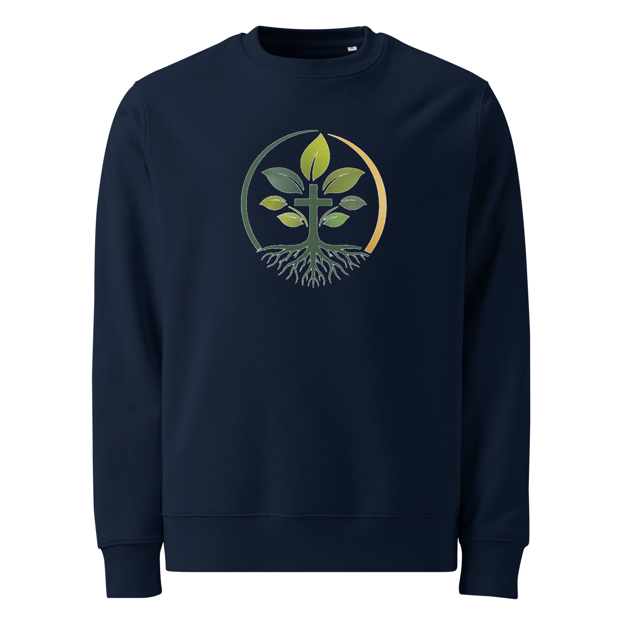 Unisex Organic Sweatshirt sweatshirt — unisex organic cotton sweatshirt sustainable apparel, alternate view