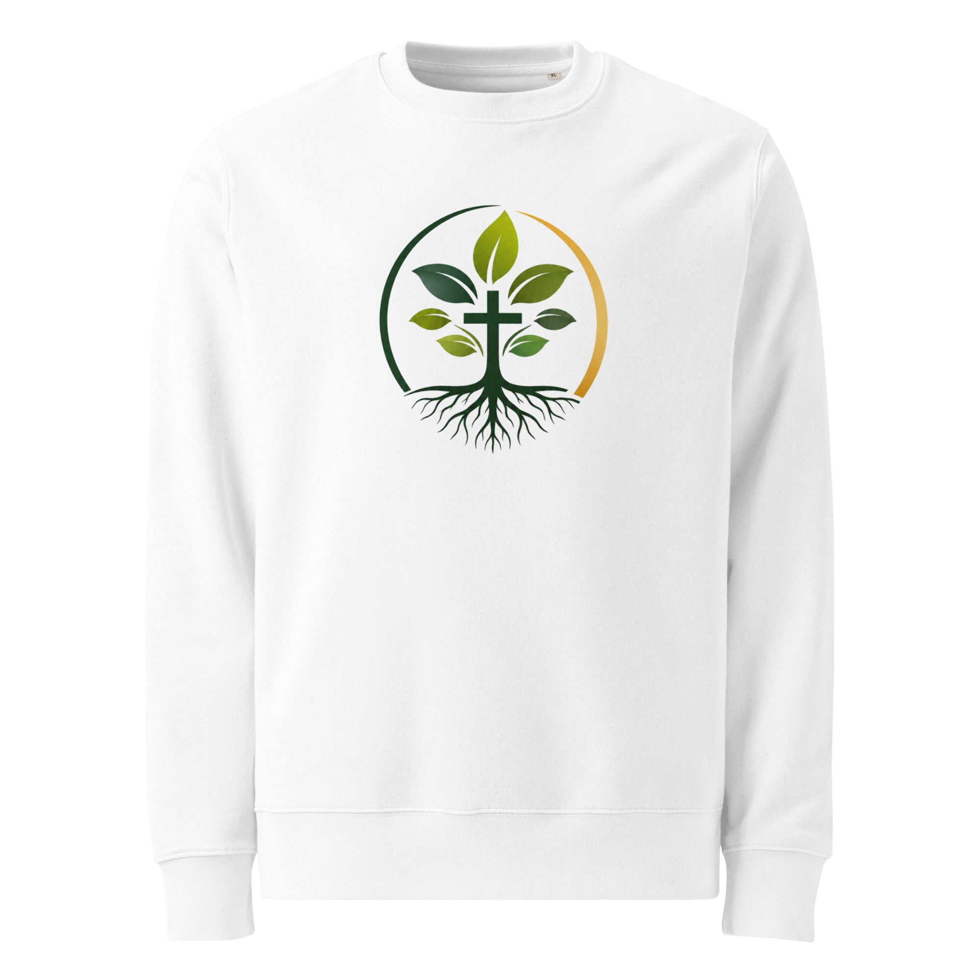 Unisex Organic Sweatshirt sweatshirt — unisex organic cotton sweatshirt sustainable apparel, alternate view