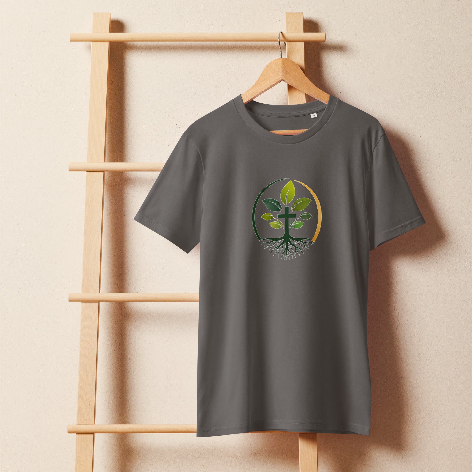 Unisex Organic Mid-Light T-Shirt t-shirt — unisex organic cotton mid-light weight t-shirt sustainable apparel, front view