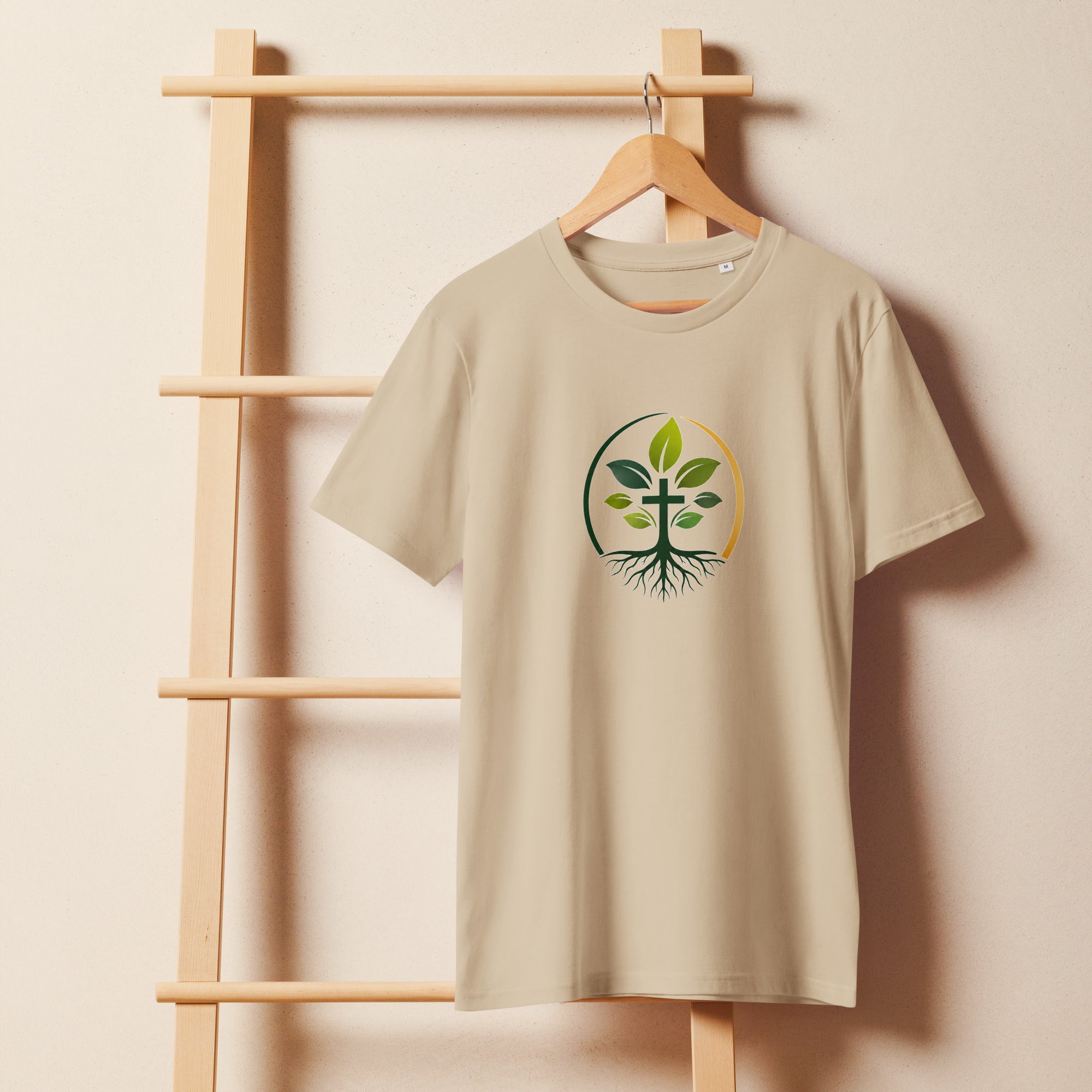 Unisex Organic Mid-Light T-Shirt t-shirt — unisex organic cotton mid-light weight t-shirt sustainable apparel, alternate view
