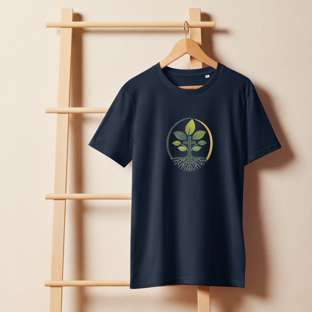 Unisex Organic Mid-Light T-Shirt t-shirt — unisex organic cotton mid-light weight t-shirt sustainable apparel, alternate view