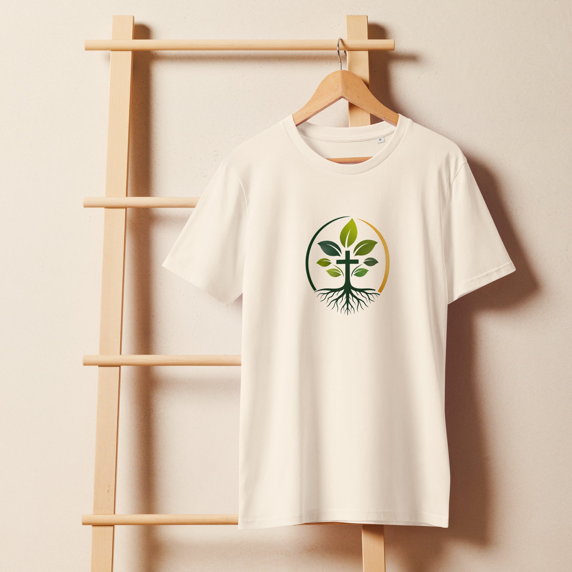 Unisex Organic Mid-Light T-Shirt t-shirt — unisex organic cotton mid-light weight t-shirt sustainable apparel, alternate view