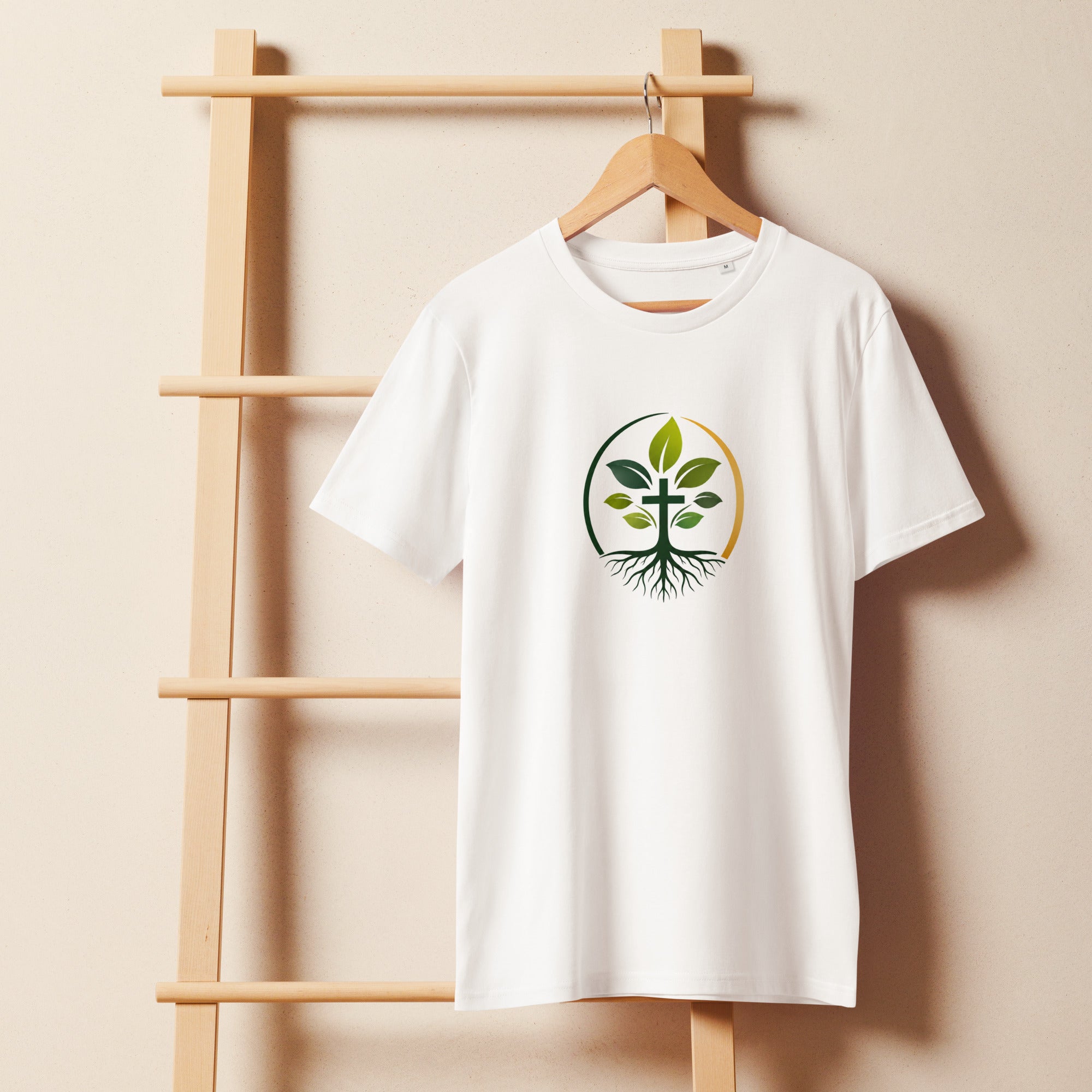 Unisex Organic Mid-Light T-Shirt t-shirt — unisex organic cotton mid-light weight t-shirt sustainable apparel, alternate view