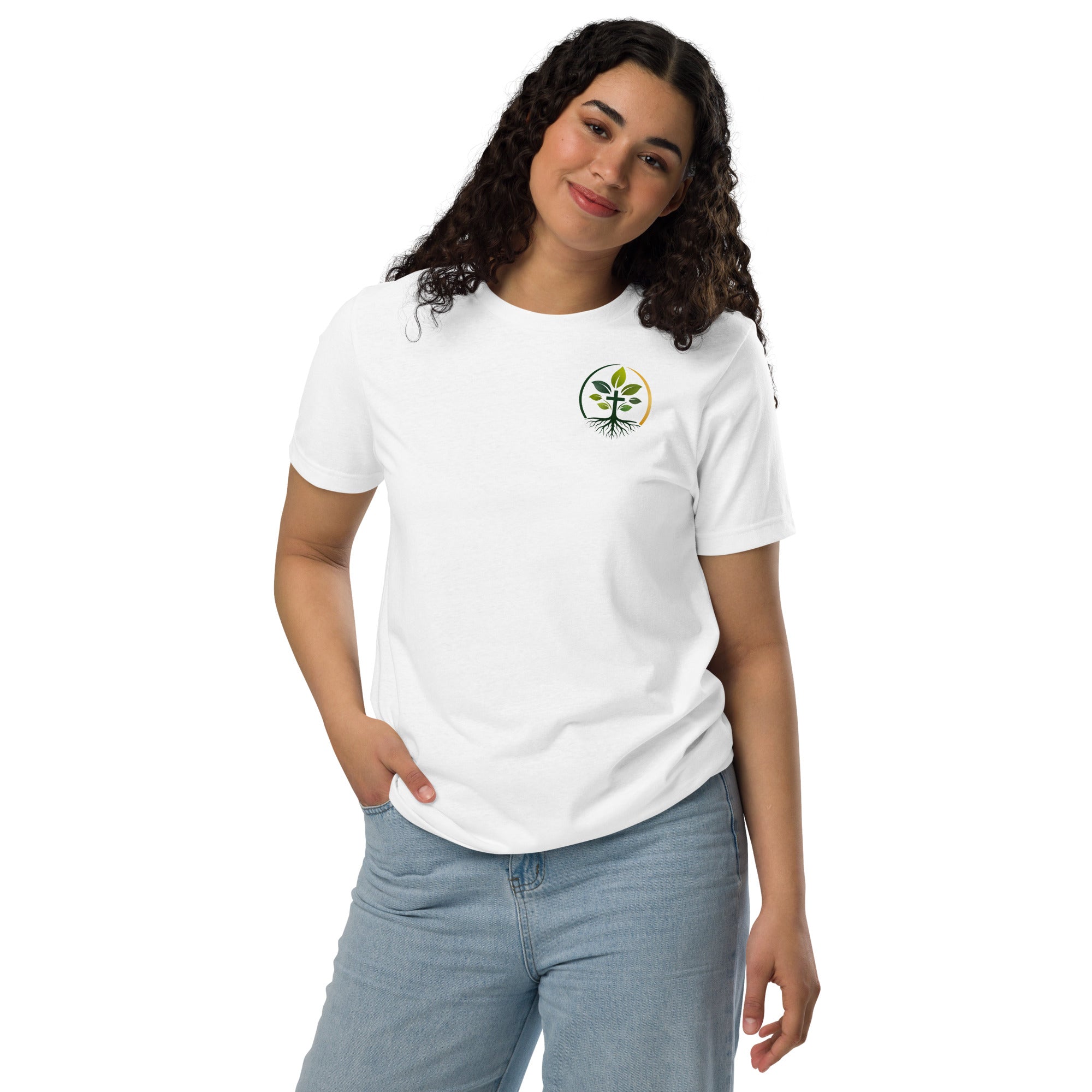 Unisex Staple Eco T-Shirt t-shirt — unisex staple eco t-shirt recycled sustainable cotton apparel, detail view